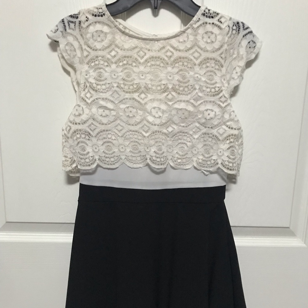 Black and white dress